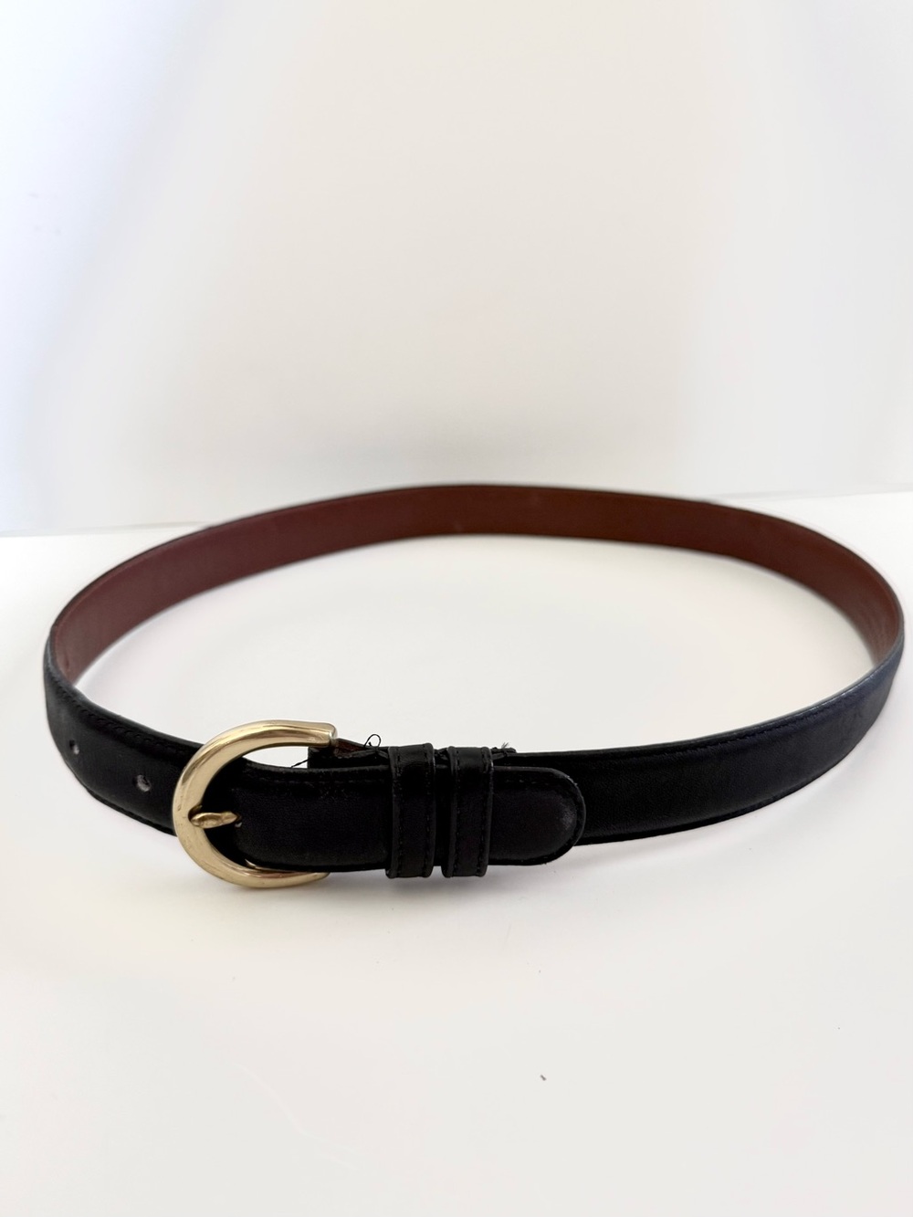 Coach Vintage 8400 Black Leather Belt Medium 35”